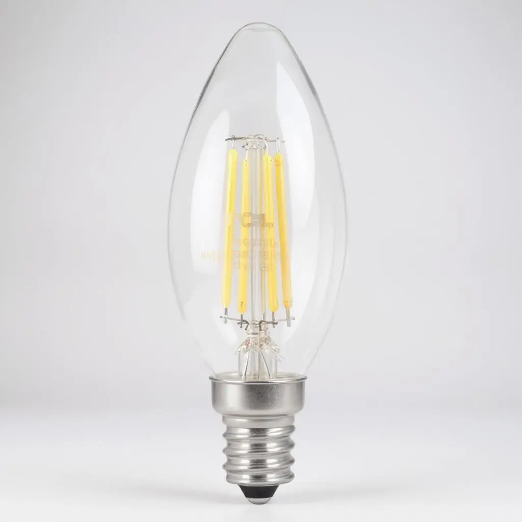 تي سي ال لمبات لد 6وات شمعة برم شفاف E27-DAY LIGHT
