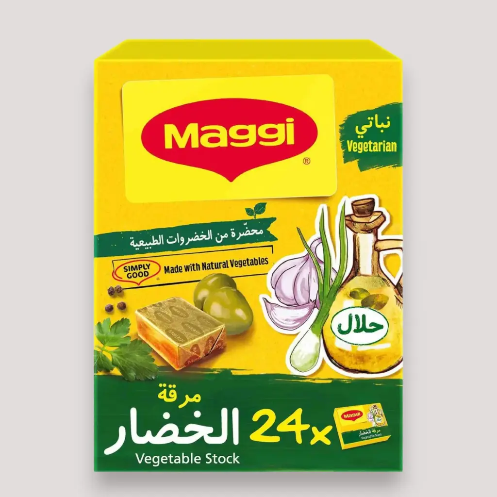 علبة مكعب ماجي 18غ 24حبة خضار