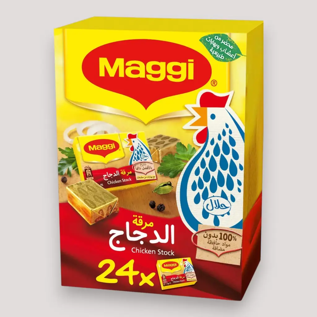 علبة مكعب ماجي 18غ 24حبة دجاح