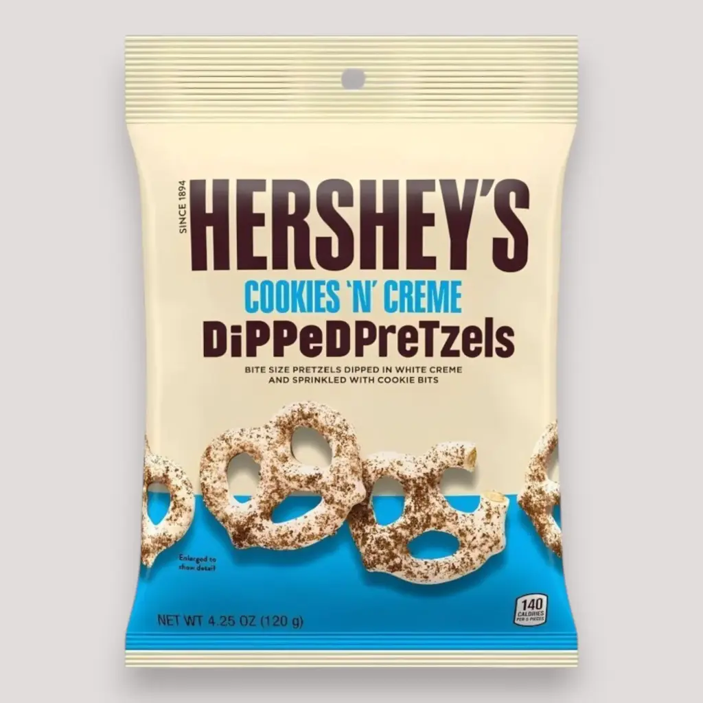 هيرشيز بريتزل 120غ كوكيز اند كريم