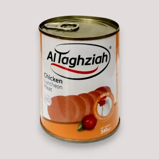 [MGZ0000999] مرتديلا التغذية 340 غ دجاج علبة مدور