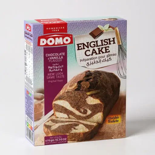 [MGZ0002530] دومو باوند كيك 470غ شوكولا و فانيليا ENGLISH CAKE