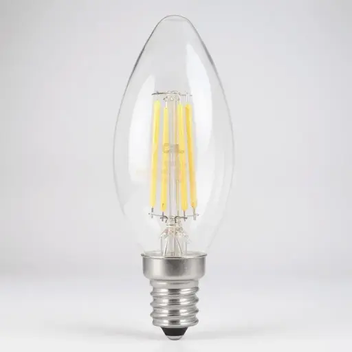 [KHR0000127] تي سي ال لمبات لد 6وات شمعة برم شفاف E27-DAY LIGHT