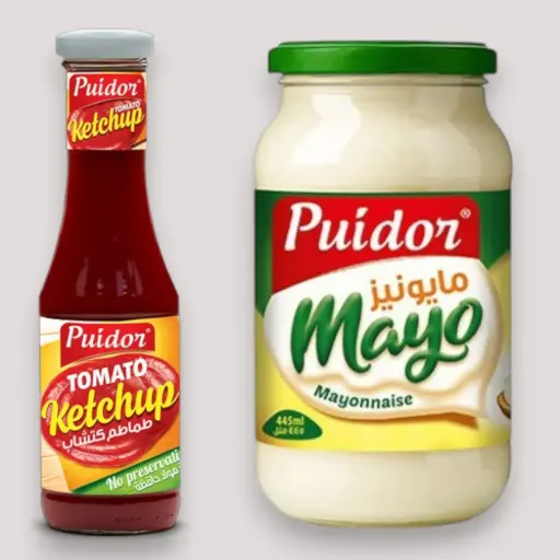 [MGZ0001854] بويدور مايونيز 445مل+كاتشاب 340غ